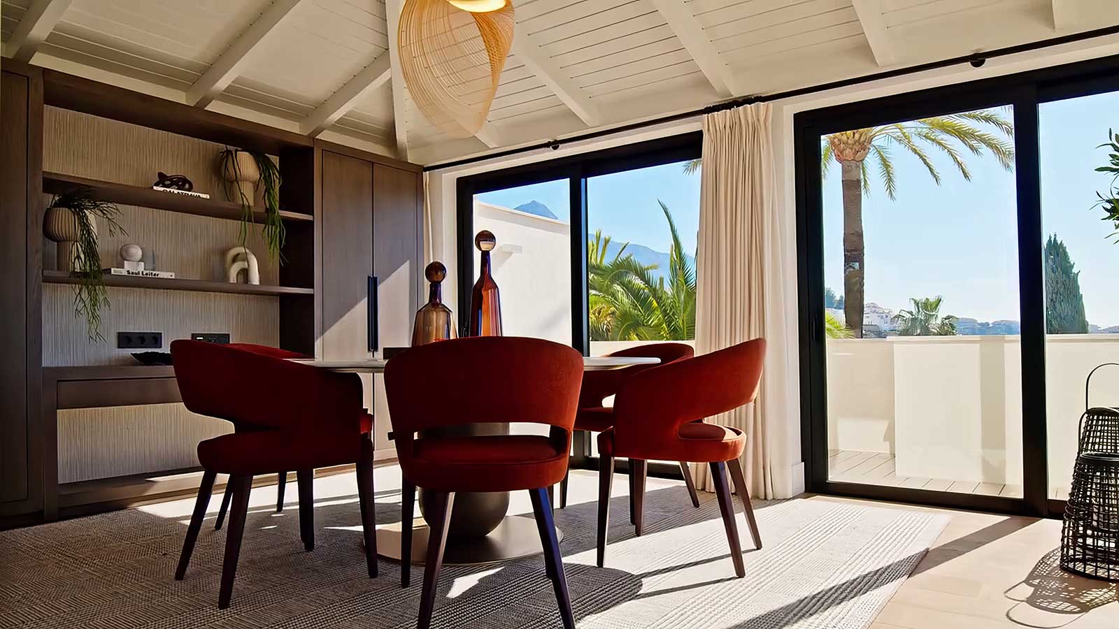 Luxury interiors of Villa Seraphina in Los Naranjos Hill Club, Marbella, featuring elegant furnishings and stylish design