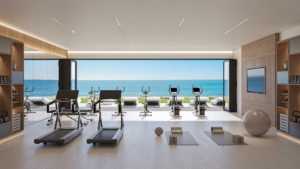 Gym in Nubay Manilva with sea views