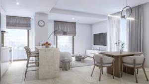 Salón en Real Suites Estepona