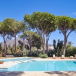 Outdoor swimming pool with views of La Concha mountain in a Marbella penthouse.