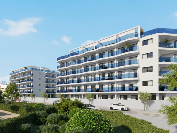 Laguna One Fuengirola modern apartment buildings exterior view