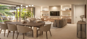 Upper 101 San Pedro Alcantara modern open-plan living and dining area