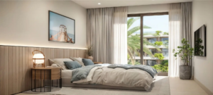 Upper 101 San Pedro Alcantara bright bedroom with garden views