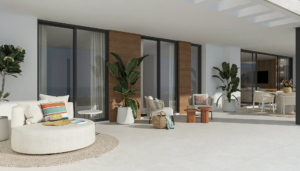 Aloha Forest Marbella large terrace with outdoor seating in Nueva Andalucía