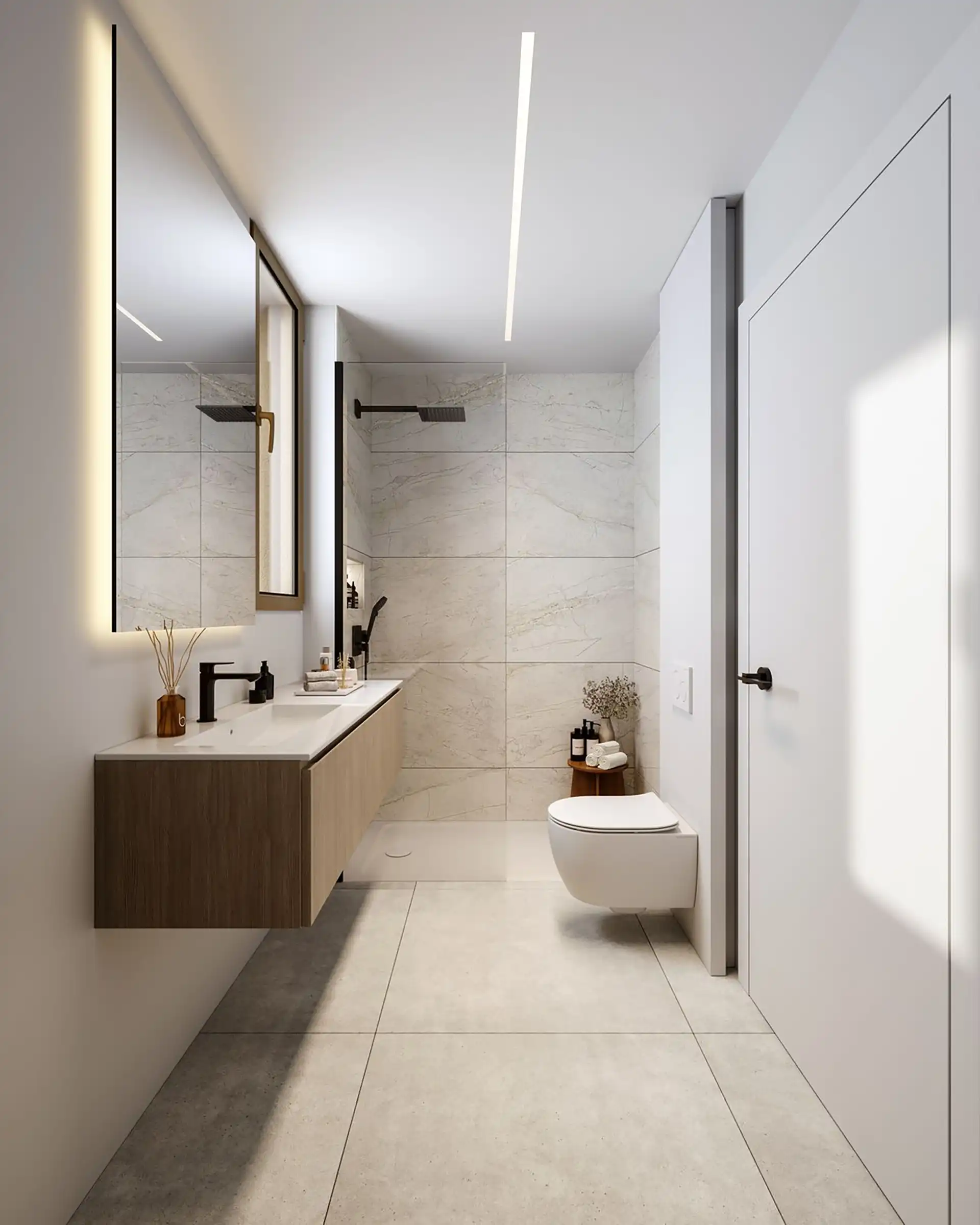 Beyond Homes Estepona modern bathroom with luxury finishes