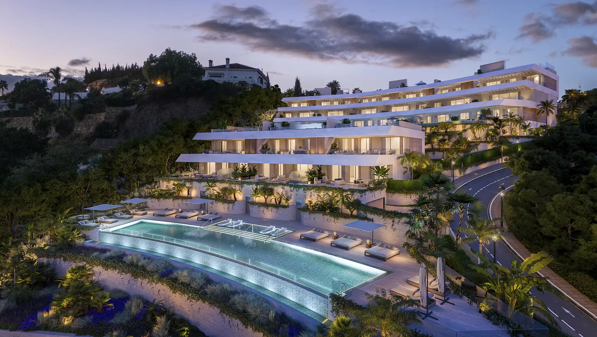 Solenne Benahavis panoramic mountain views luxury apartments terraces Benahavis Costa del Sol