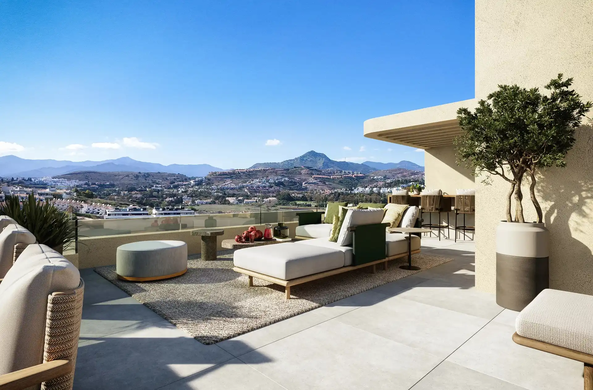 Omnia Estepona Luxury Penthouse Terrace with Mountain Views