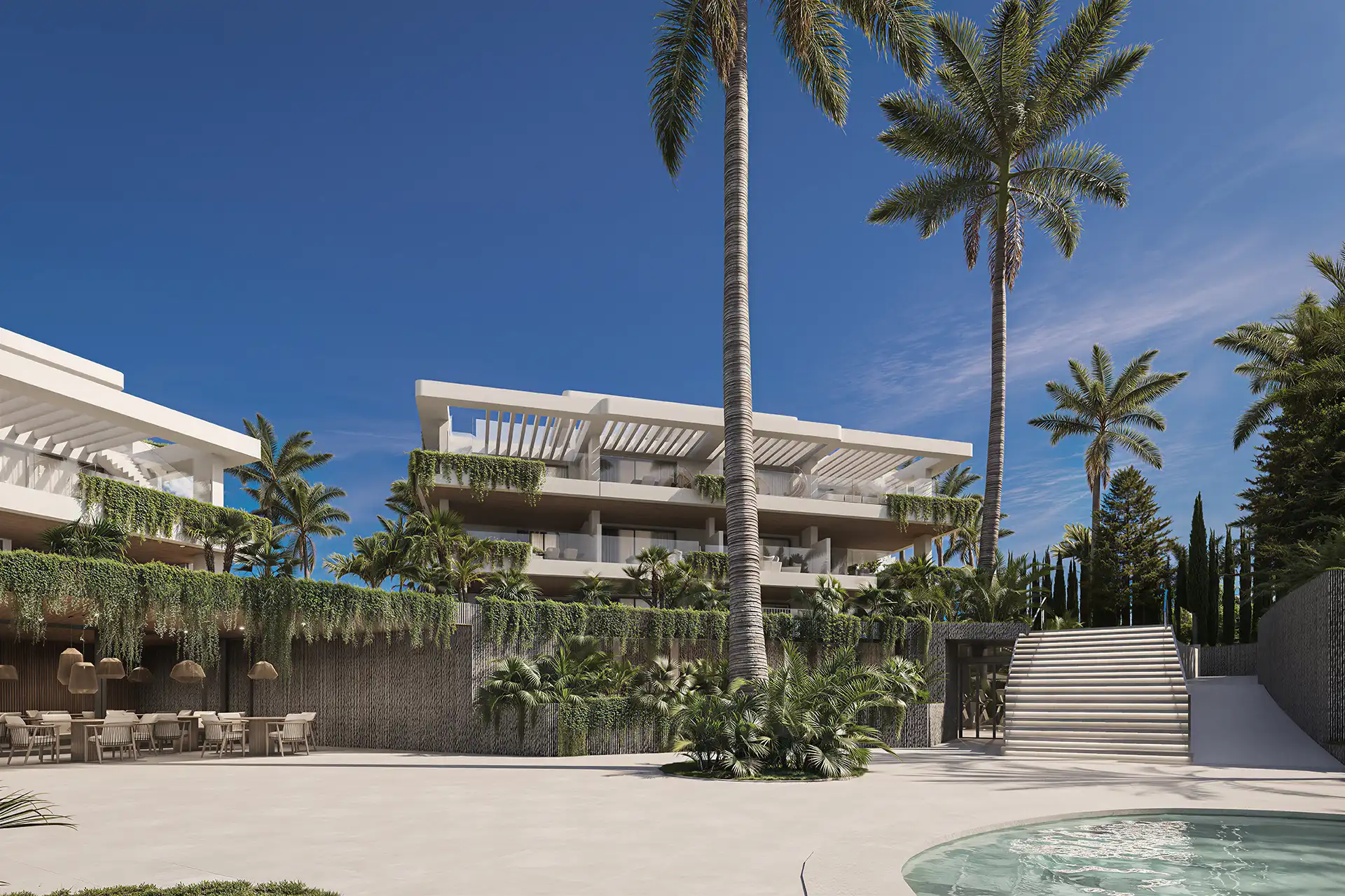 Almina Residences Modern Luxury Villa with Pool and Palm Trees