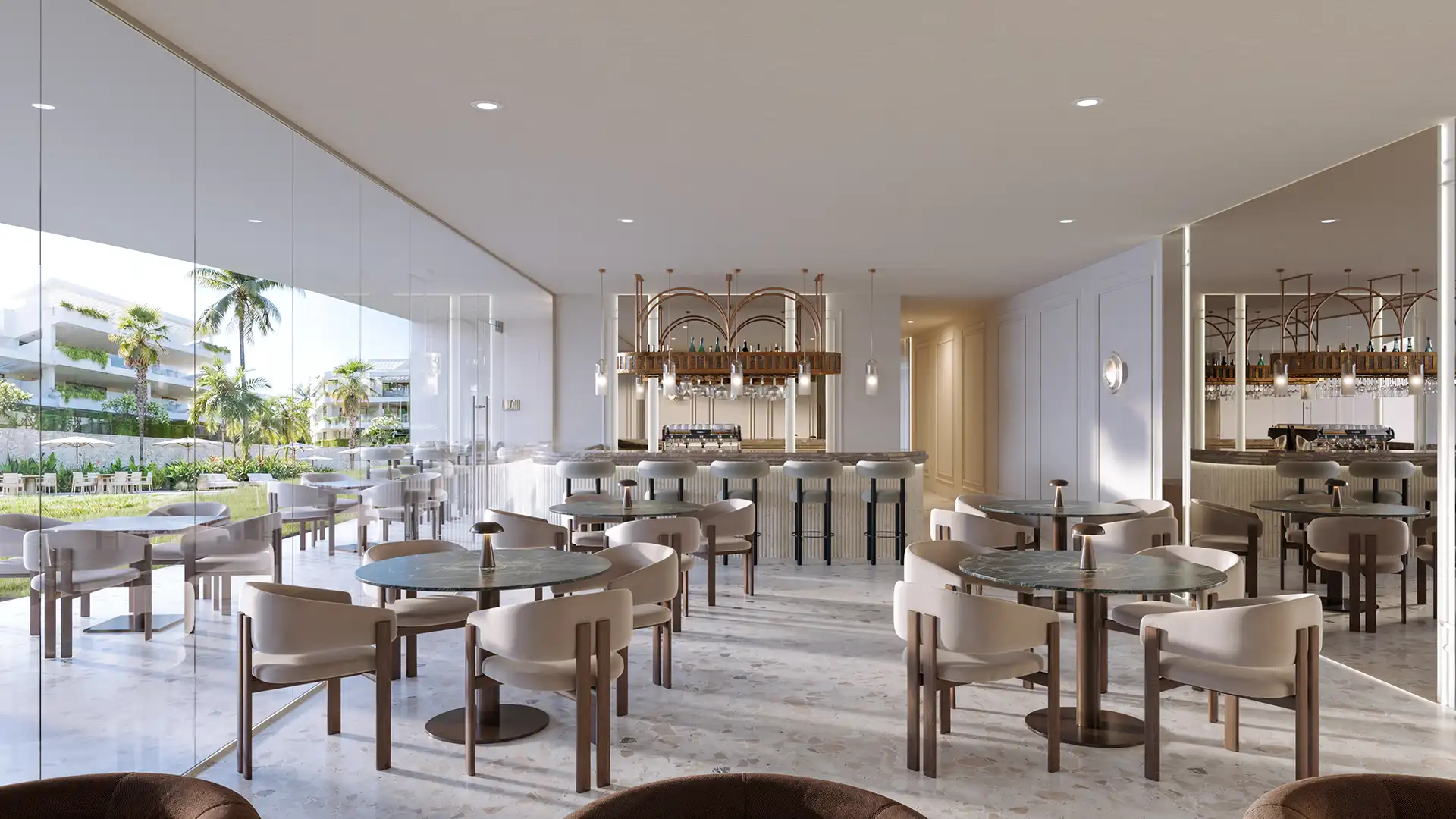Almina Residences Modern Restaurant and Bar Interior Design