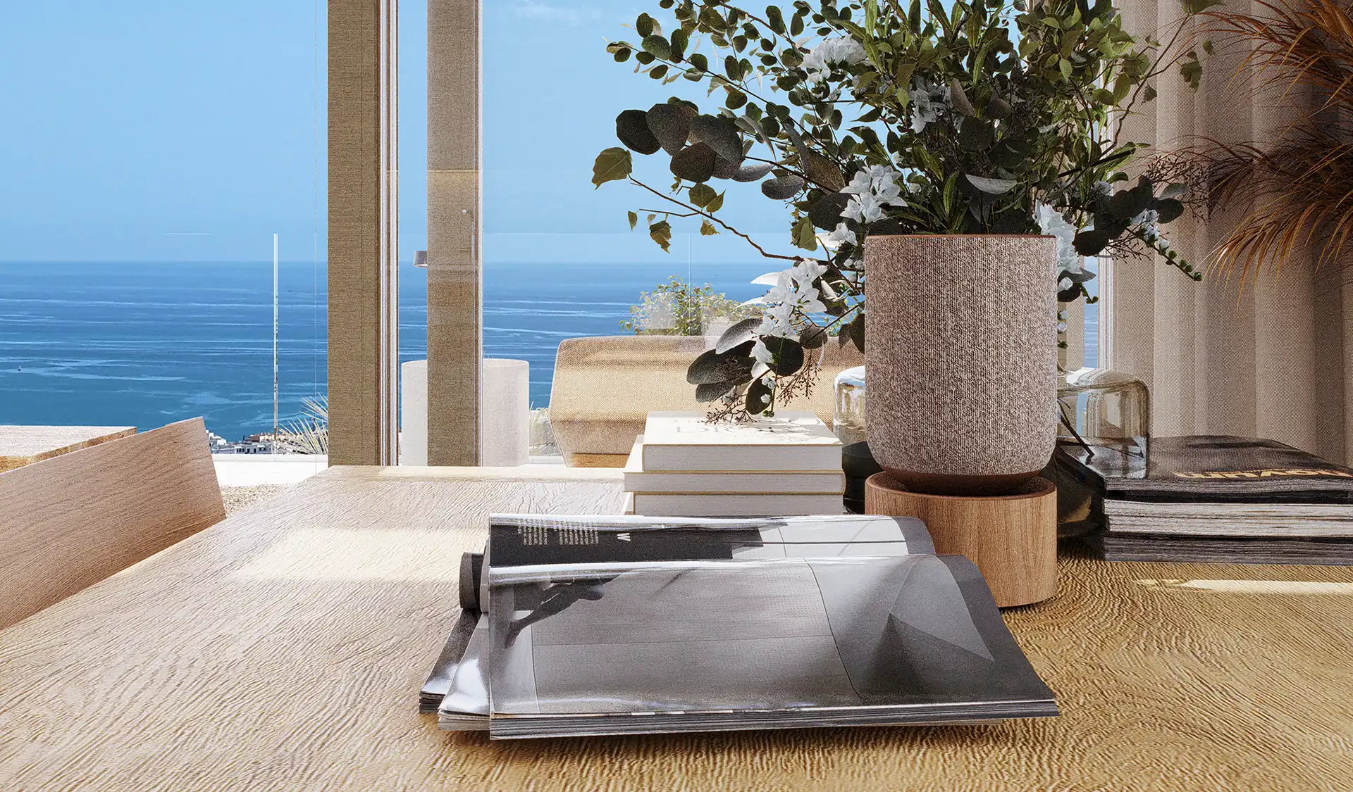 Calanova Homes Modern Terrace with Stunning Ocean Views