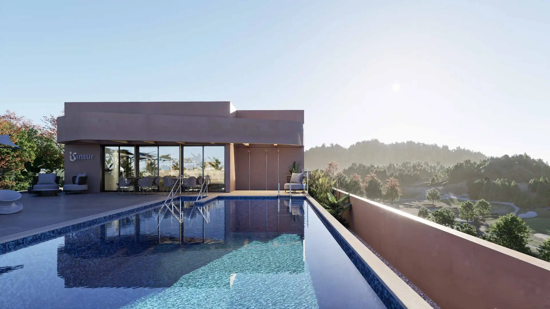 Moderne luksusvilla med infinity-pool og udsigt over bjergene Eagle Hills Estepona