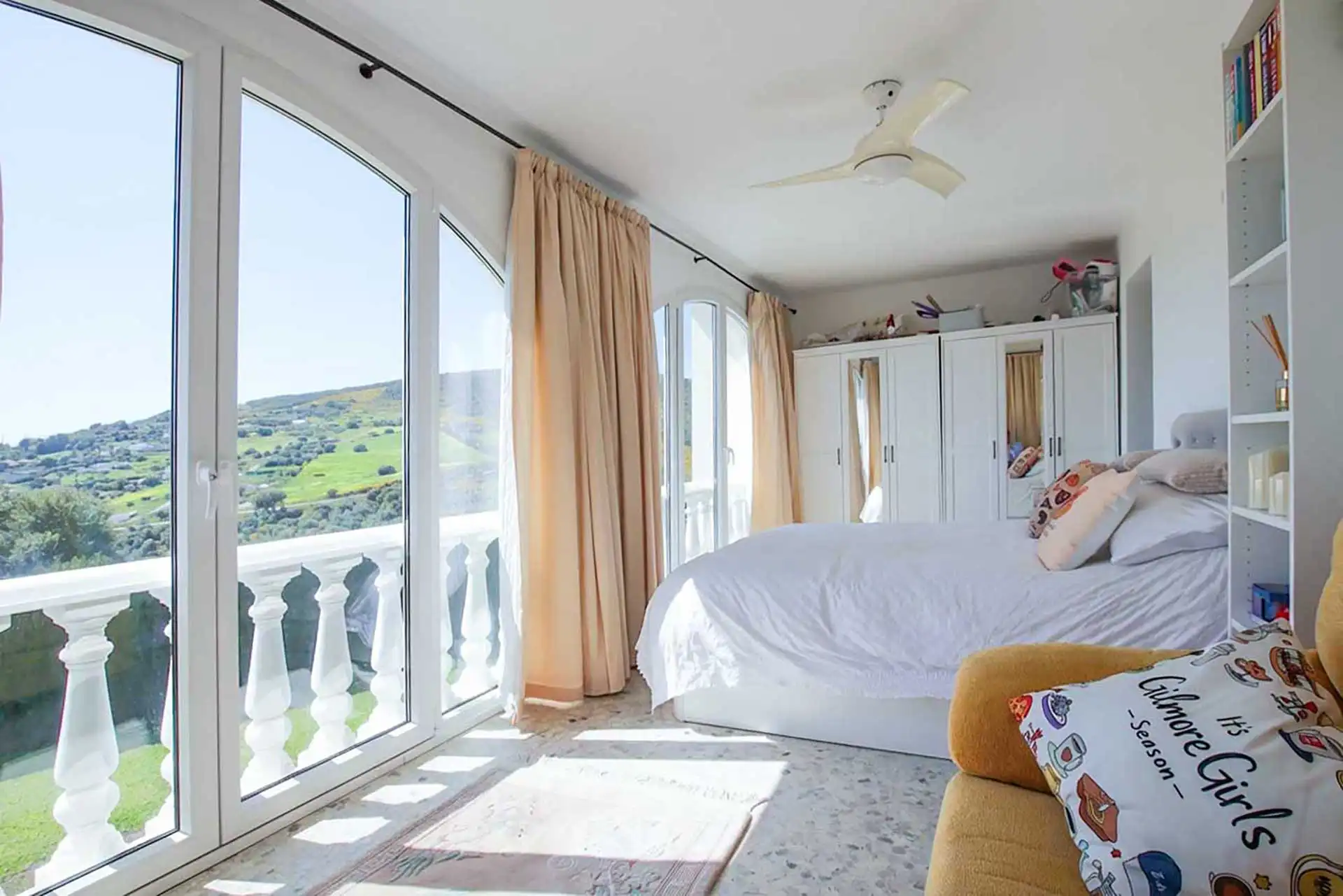 Private swimming pool and sun terrace at Villa Altos de Estepona