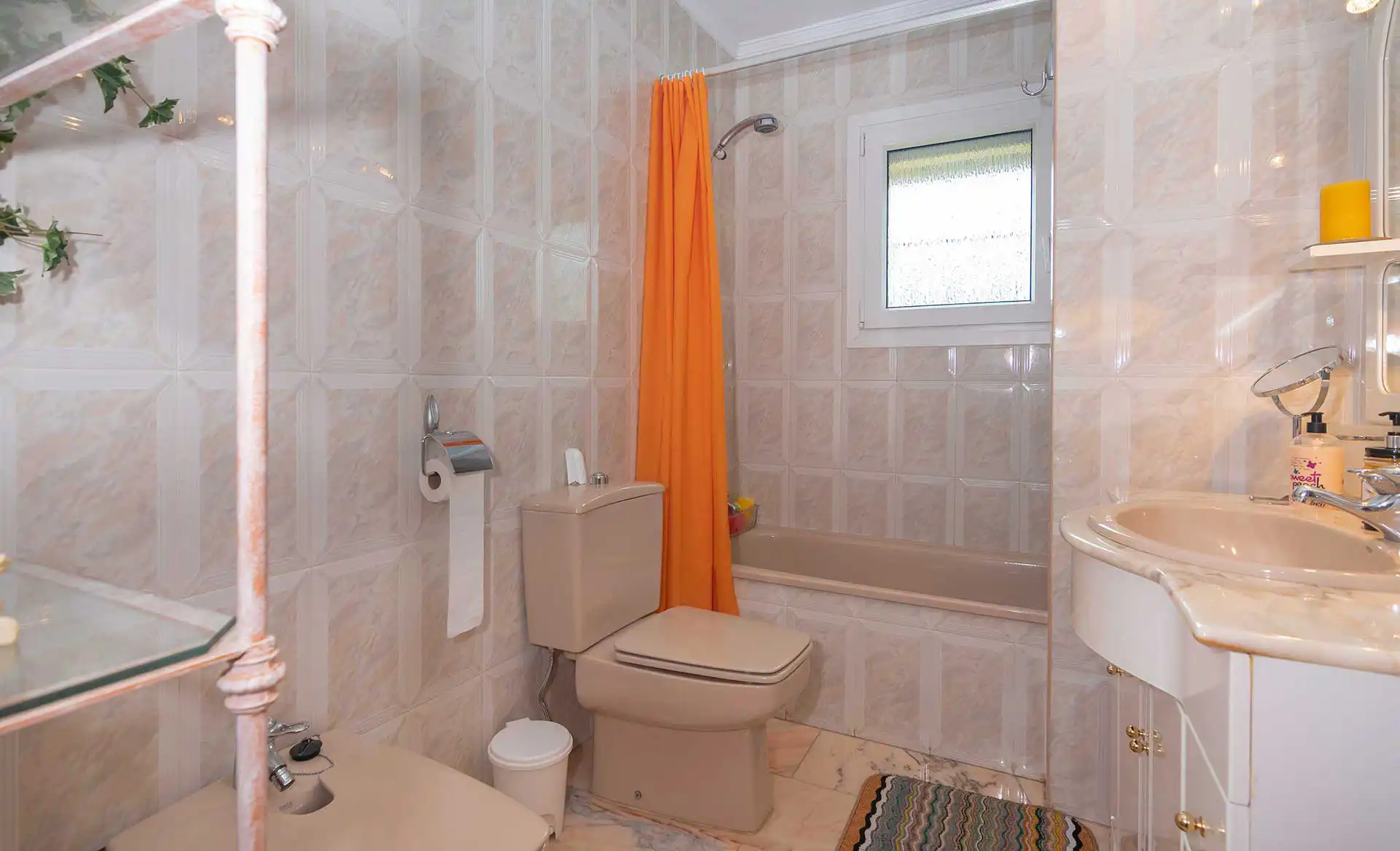 Garage and parking area at the Estepona villa in Altos de Estepona