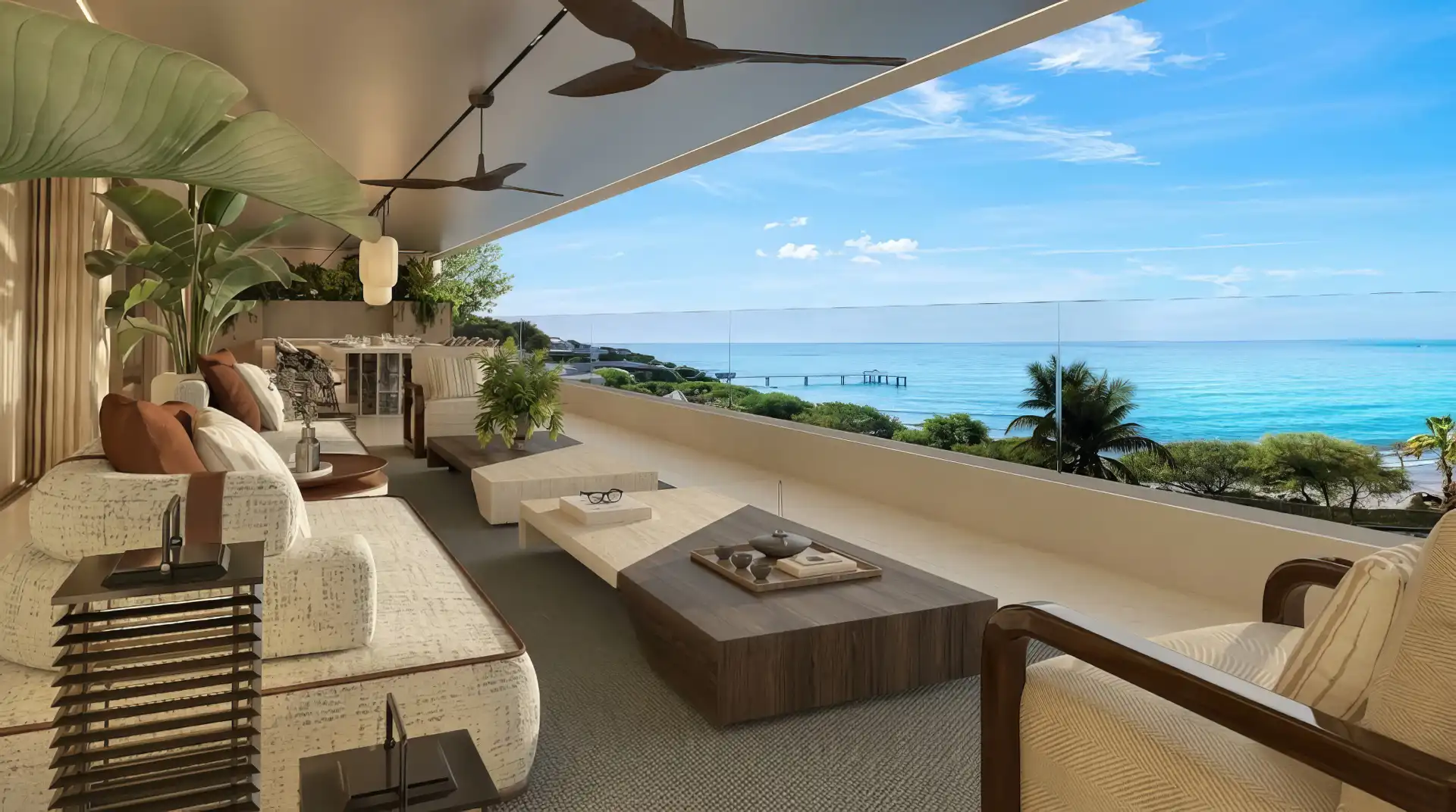 Biubay Estepona terrace with panoramic Mediterranean sea views